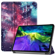 Custer Painted TPU Smart Tablet Leather Case with Sleep Function & Tri-Fold Bracket & Pen Slot, For iPad Pro 11 inch 2020