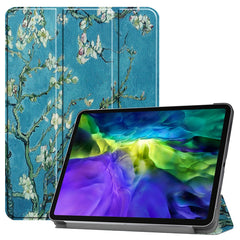 Custer Painted TPU Smart Tablet Leather Case with Sleep Function & Tri-Fold Bracket & Pen Slot, For iPad Pro 11 inch 2020