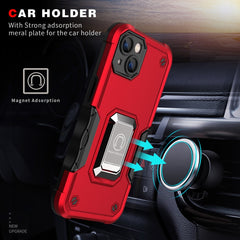 Ring Holder Non-slip Shockproof Armor Phone Case, For iPhone 14, For iPhone 14 Pro, For iPhone 14 Plus, For iPhone 14 Pro Max