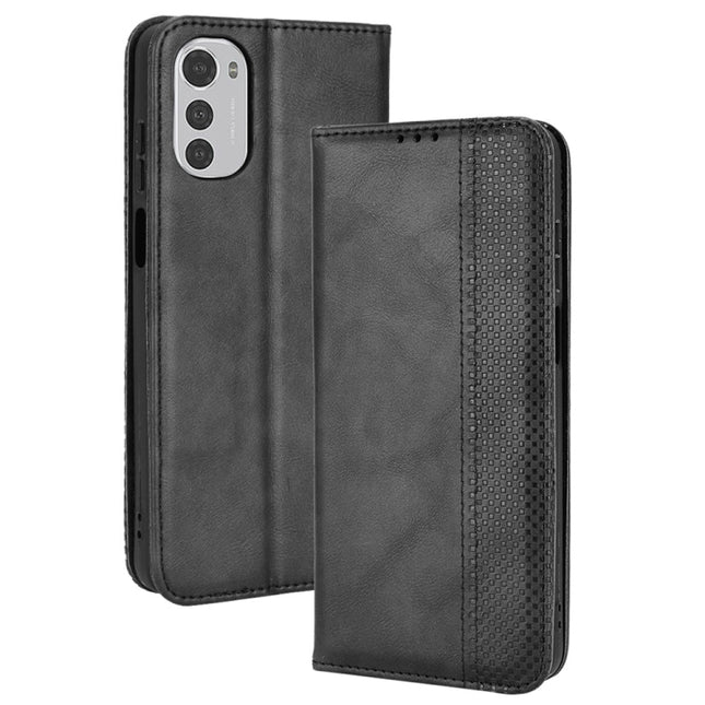 Magnetic Buckle Retro Crazy Horse Leather Phone Case, For Motorola Moto G22 / E32s 4G, For Motorola Moto G52j 5G, For Motorola Moto G71s/G82 5G/G52 4G, For OPPO Realme GT Neo 3T/GT Neo2/GT2, For OPPO Reno8, For OPPO Reno8 Pro