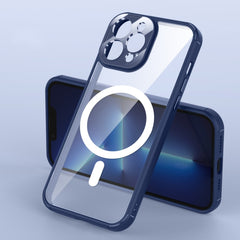 Soft Shield MagSafe Magnetic Acrylic Transparent PC Phone Case, For iPhone 13 Pro Max, For iPhone 13 Pro, For iPhone 13, For iPhone 12 Pro Max