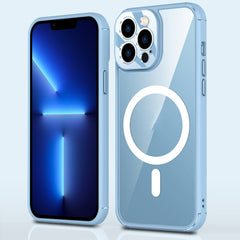 Soft Shield MagSafe Magnetic Acrylic Transparent PC Phone Case, For iPhone 13 Pro Max, For iPhone 13 Pro, For iPhone 13, For iPhone 12 Pro Max, For iPhone 12 Pro, For iPhone 12