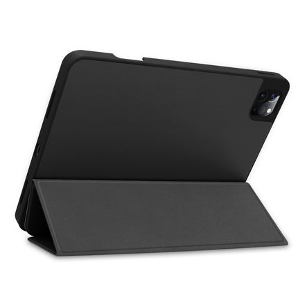 Custer Texture 3-Fold Smart TPU Leather Tablet Case, For iPad Pro 12.9 2022/2021/2020