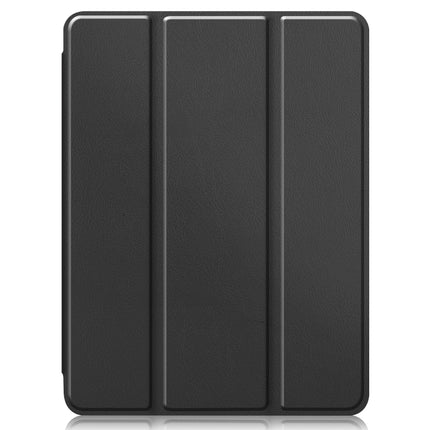Custer Texture 3-Fold Smart TPU Leather Tablet Case, For iPad Pro 12.9 2022/2021/2020