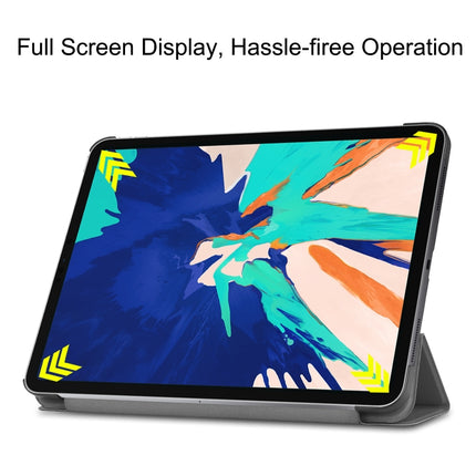 Custer Texture 3-Fold Smart Leather Tablet Case, For iPad Air 13 2025 / 2024 / Pro 12.9 2022