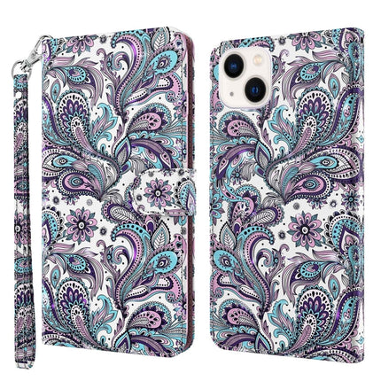 3D Painting Pattern Flip Leather Phone Case, For iPhone 14, For iPhone 14 Plus