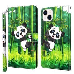 3D Painting Pattern Flip Leather Phone Case, For iPhone 14, For iPhone 14 Plus, For iPhone 14 Pro