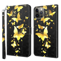 3D Painting Pattern Flip Leather Phone Case, For iPhone 14, For iPhone 14 Plus, For iPhone 14 Pro