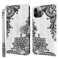 3D Painting Pattern Flip Leather Phone Case, For iPhone 14, For iPhone 14 Plus, For iPhone 14 Pro