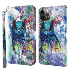 3D Painting Pattern Flip Leather Phone Case, For iPhone 14, For iPhone 14 Plus, For iPhone 14 Pro