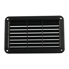 A6788 193x122mm Black Rectangle Louvered Ventilation Plastic Venting Panel Cover