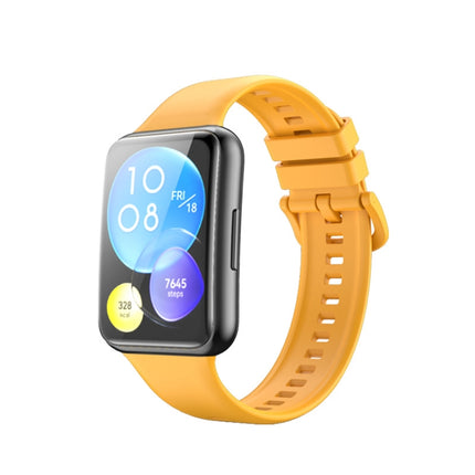 Solid Color Silicone Watch Band, For Huawei Watch Fit 2