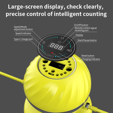 SK-2 Electronic Counting Smart Rope Skipping Machine, Rope Skipping Machine 1(Red), Rope Skipping Machine 1(Blue), Rope Skipping Machine 1(Yellow)