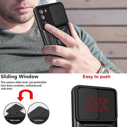 Sliding Camera Cover Design TPU+PC Phone Case, For Motorola Moto G52, For Motorola Moto G200 5G / Edge S30
