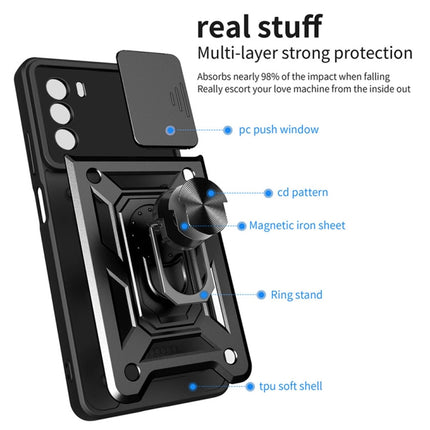 Sliding Camera Cover Design TPU+PC Phone Case, For Motorola Moto G52, For Motorola Moto G200 5G / Edge S30