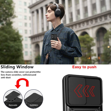 Sliding Camera Cover Design TPU+PC Phone Case, For OPPO Realme C31, For vivo V23 5G / S12, For Xiaomi Redmi Note 9 Pro, For Motorola Edge 30 Pro