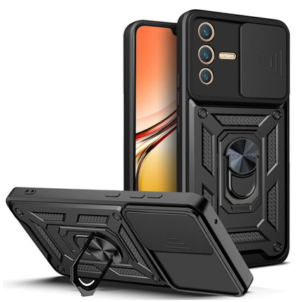Sliding Camera Cover Design TPU+PC Phone Case, For OPPO Realme C31, For vivo V23 5G / S12, For Xiaomi Redmi Note 9 Pro, For Motorola Edge 30 Pro