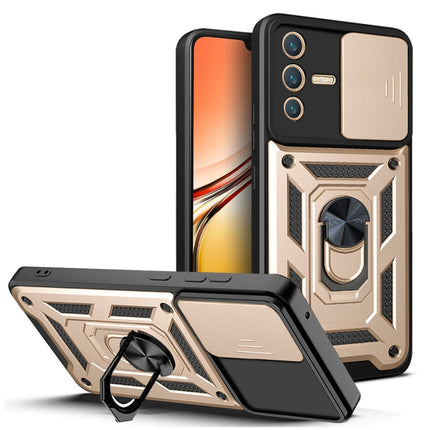 Sliding Camera Cover Design TPU+PC Phone Case, For OPPO Realme C31, For vivo V23 5G / S12, For Xiaomi Redmi Note 9 Pro, For Motorola Edge 30 Pro
