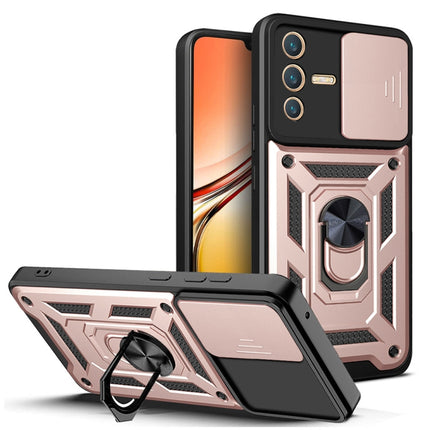 Sliding Camera Cover Design TPU+PC Phone Case, For OPPO Realme C31, For vivo V23 5G / S12, For Xiaomi Redmi Note 9 Pro, For Motorola Edge 30 Pro