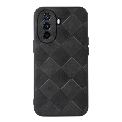 Weave Plaid PU Phone Case, For Huawei Enjoy 50/nova Y70/nova Y70 Plus