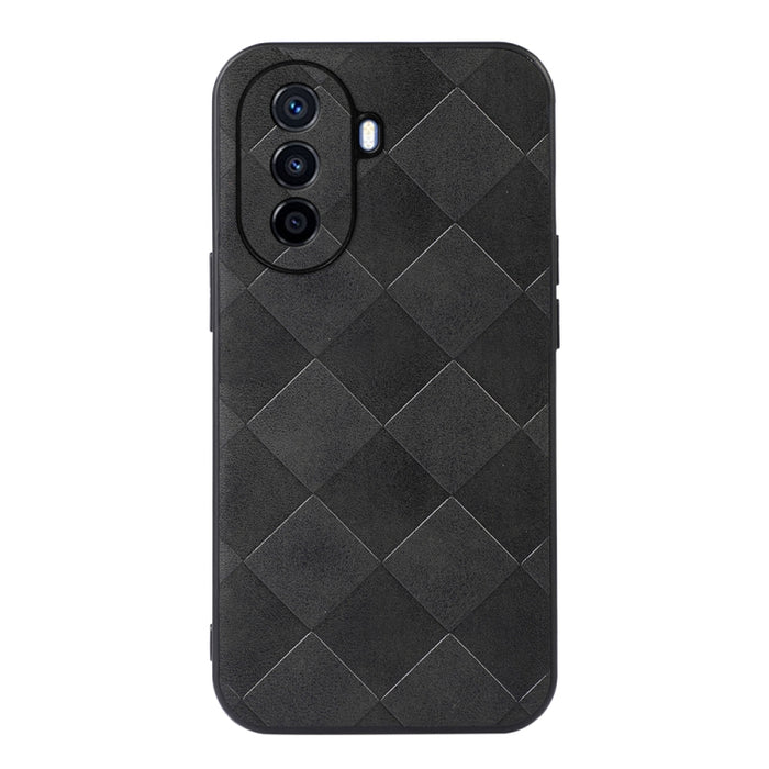 Weave Plaid PU Phone Case, For Huawei Enjoy 50/nova Y70/nova Y70 Plus