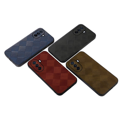 Weave Plaid PU Phone Case, For Huawei Enjoy 50/nova Y70/nova Y70 Plus