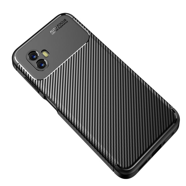 Precise Hole Carbon Fiber Texture Shockproof TPU Phone Case, For Xiaomi Poco M4 5G, For Samsung Galaxy Xcover6 Pro