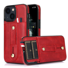 Wristband Kickstand Wallet Leather Phone Case, For iPhone 13 mini, For iPhone 13, For iPhone 13 Pro, For iPhone 13 Pro Max, For iPhone 12 mini, For iPhone 12 / 12 Pro