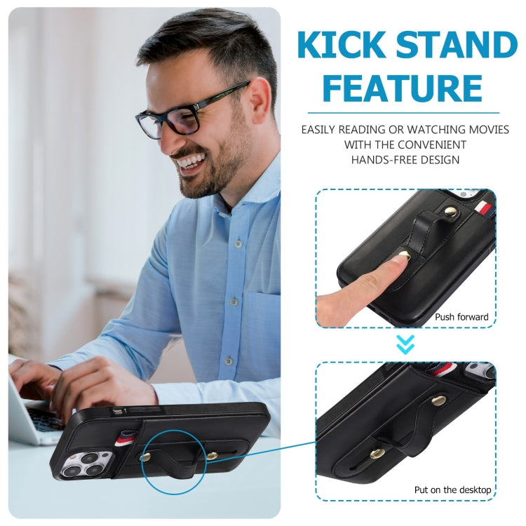 Wristband Kickstand Wallet Leather Phone Case, For iPhone 11 Pro, For iPhone 11 Pro Max, For iPhone X / XS, For iPhone XR