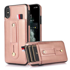 Wristband Kickstand Wallet Leather Phone Case, For iPhone 12 Pro Max, For iPhone 11, For iPhone 11 Pro, For iPhone 11 Pro Max, For iPhone X / XS, For iPhone XR