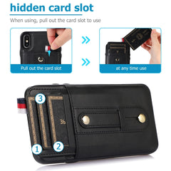 Wristband Kickstand Wallet Leather Phone Case, For iPhone XS Max, For iPhone SE 2022 / 2020 / 8 / 7, For iPhone 7 Plus / 8 Plus