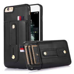 Wristband Kickstand Wallet Leather Phone Case, For iPhone XS Max, For iPhone SE 2022 / 2020 / 8 / 7, For iPhone 7 Plus / 8 Plus