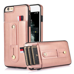 Wristband Kickstand Wallet Leather Phone Case, For iPhone XS Max, For iPhone SE 2022 / 2020 / 8 / 7, For iPhone 7 Plus / 8 Plus