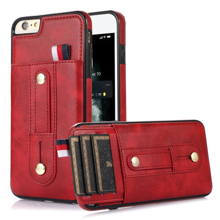 Wristband Kickstand Wallet Leather Phone Case, For iPhone XS Max, For iPhone SE 2022 / 2020 / 8 / 7, For iPhone 7 Plus / 8 Plus
