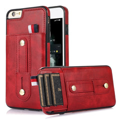 Wristband Kickstand Wallet Leather Phone Case, For iPhone XS Max, For iPhone SE 2022 / 2020 / 8 / 7, For iPhone 7 Plus / 8 Plus