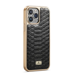 Python Texture Electroplating PU Phone Case, For iPhone 13, For iPhone 13 Pro, For iPhone 13 Pro Max, For iPhone 12 / 12 Pro, For iPhone 12 Pro Max, For iPhone 11, For iPhone 11 Pro Max