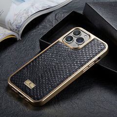 Snake Texture Electroplating PU Phone Case, For iPhone 13, For iPhone 13 Pro, For iPhone 13 Pro Max, For iPhone 12 / 12 Pro, For iPhone 12 Pro Max, For iPhone 11, For iPhone 11 Pro Max