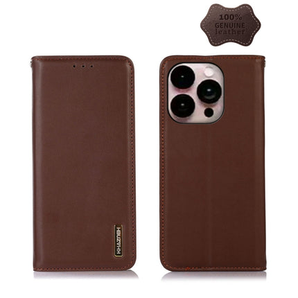 KHAZNEH Nappa Top Layer Cowhide Leather Phone Case, For iPhone 14, For iPhone 14 Plus, For iPhone 14 Pro Max, For iPhone 14 Pro