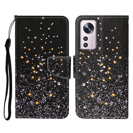 Colored Drawing Pattern Flip Leather Phone Case, For Xiaomi 12 Lite