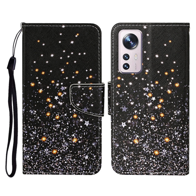 Colored Drawing Pattern Flip Leather Phone Case, For Xiaomi 12 Lite