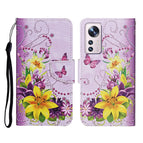 For Xiaomi 12 Lite / Yellow Flower Butterfly