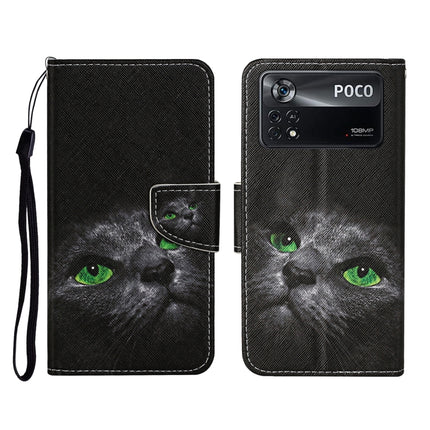 Colored Drawing Pattern Flip Leather Phone Case, For Xiaomi Poco X4 Pro 5G