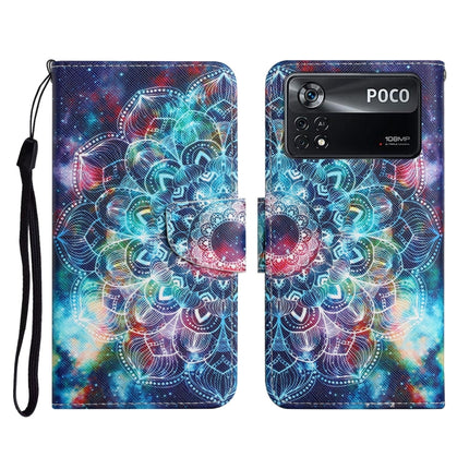 Colored Drawing Pattern Flip Leather Phone Case, For Xiaomi Poco X4 Pro 5G