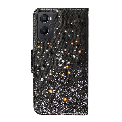Colored Drawing Pattern Flip Leather Phone Case, For OPPO A96 4G / Realme 9i