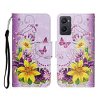 For OPPO A96 4G / Realme 9i / Yellow Flower Butterfly