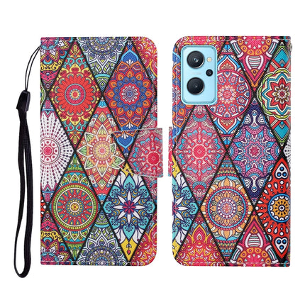 Colored Drawing Pattern Flip Leather Phone Case, For Realme 9i