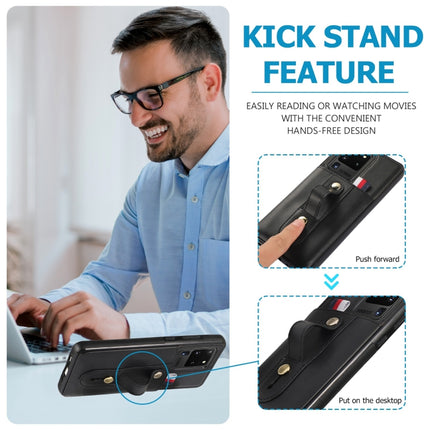 Wristband Kickstand Wallet Leather Phone Case, For Samsung Galaxy S20 Ultra, For Samsung Galaxy S20 FE, For Samsung Galaxy S21 FE 5G, For Samsung Galaxy A73 5G