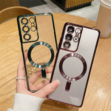 TPU Electroplated Magsafe Magnetic Phone Case, For Samsung Galaxy S22 Ultra 5G