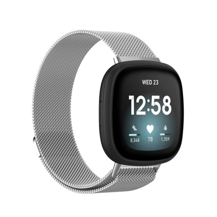 Milanese Magnetic Metal Weave Watchband, Large Size, For Fitbit  Versa 4 / 3（Large Size）, For Fitbit  Versa 4 / 3 （Large Size）, For Fitbit  Versa 4 / 3 (Large Size), For Fitbit  Versa 4 / 3 ,（Large Size）