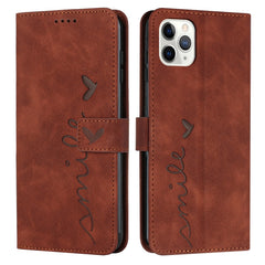 Skin Feel Heart Pattern Leather Phone Case, For iPhone 11 Pro, For iPhone 11 Pro Max, For iPhone XS / X, For iPhone XS Max, For iPhone XR, For iPhone SE 2022 / SE 2020 / 8 / 7